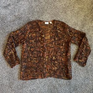 Chico’s 100% Silk Textured Statement Jacket - SIZE 1